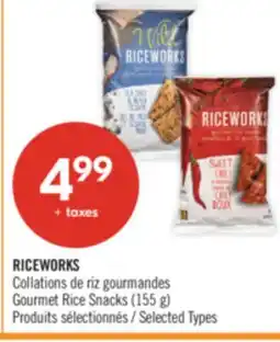 Pharmaprix RICEWORKS Gourmet Rice Snacks offer