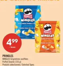 Pharmaprix PRINGLES MINGLES Puffed Snacks offer