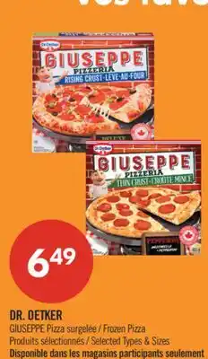 Pharmaprix DR. OETKER GIUSEPPE Frozen Pizza offer