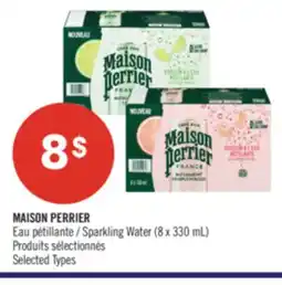 Pharmaprix MAISON PERRIER Sparkling Water (8 x 330 mL) offer