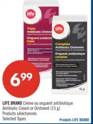 Pharmaprix LIFE BRAND Antibiotic Cream or Ointment offer