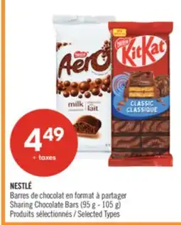Pharmaprix NESTLÉ Sharing Chocolate Bars (95 g - 105 g) offer