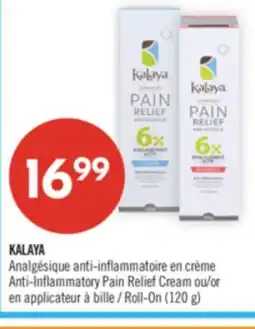 Pharmaprix KALAYA Anti-Inflammatory Pain Relief Cream or Roll-On offer