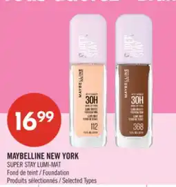 Pharmaprix MAYBELLINE NEW YORK SUPER STAY LUMI-MAT offer