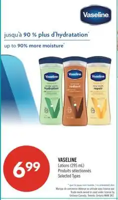 Pharmaprix VASELINE Lotions offer