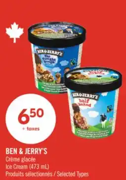 Pharmaprix BEN & JERRY'S ice cream offer