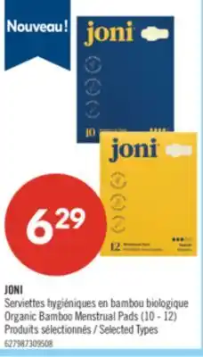Pharmaprix JONI Organic Bamboo Menstrual Pads offer
