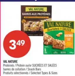 Pharmaprix VAL NATURE Protein or SUCRÉES ET SALÉES Snack Bars offer