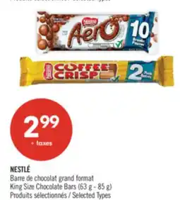 Pharmaprix NESTLÉ King Size Chocolate Bars (63 g - 85 g) offer