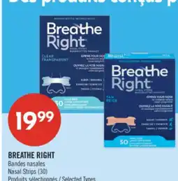 Pharmaprix BREATHE RIGHT Bandes nasales Nasal Strips (30) offer