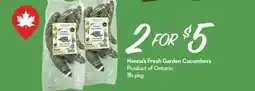 Longo's Nonna's Fresh Garden Cucumbers offer
