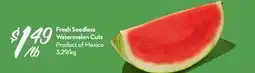 Longo's Fresh Seedless Watermelon Cuts offer