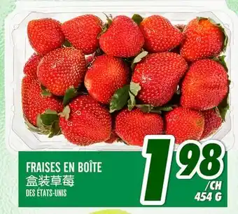 Marché Lian Tai FRAISES EN BOÎTE offer