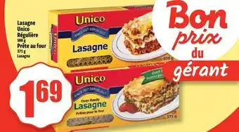 Bonanza Lasagne Unico offer