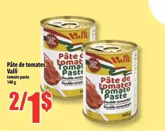 Bonanza Pâte de tomates Valli offer