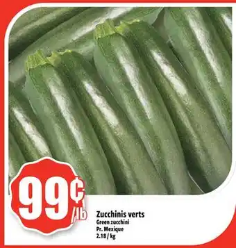 Bonanza Zucchini verts offer