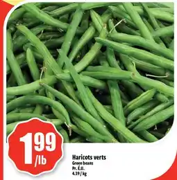 Bonanza Green beans offer