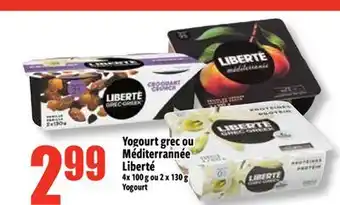 Bonanza Yogourt grec ou Méditerranée Liberté offer