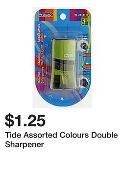 Dollarama Tide Assorted Colours Double Sharpener offer