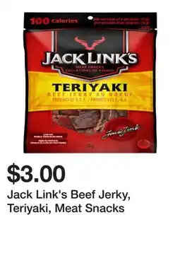 Dollarama Jack Link's Beef Jerky, Teriyaki, Meat Snacks offer
