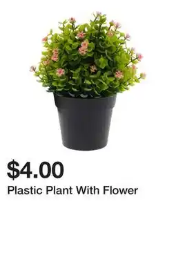 Dollarama Plastic Plant With Flower offer