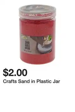 Dollarama Crafts Sand in Plastic Jar offer