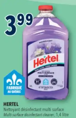 Familiprix HERTEL Multi surface disinfectant cleaner offer