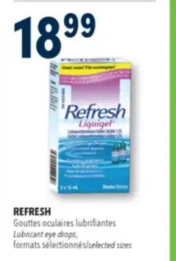 Familiprix Refresh Liquigel lubricant eye drops offer