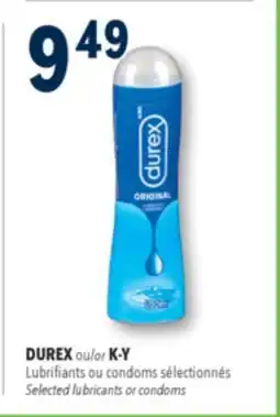 Familiprix DUREX Selected lubricants or condoms offer
