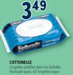 Familiprix COTTONELLE Flushable wipes, 42lingettes/wipes offer