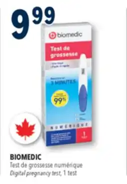 Familiprix BIOMEDIC, Digital pregnancy test, 1 test offer