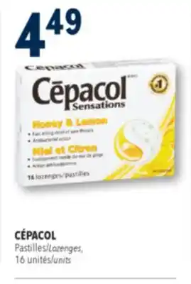 Familiprix Cépacol Sensations honey & lemon lozenges 16un offer