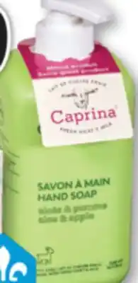 Familiprix Caprina Goat Milk Hand Soap Aloe & Apple offer