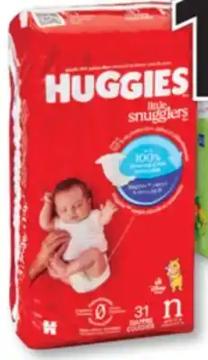 Familiprix POUR EXTRA ET REGULIERE HUGGIES, Selected diapers or Baby wipes, selected refills offer