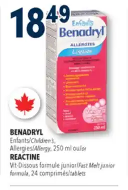 Familiprix BENADRYL, Children's, Allergy offer