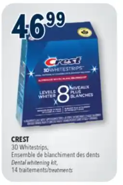 Familiprix Crest 3D Whitestrips Luxe dental whitening kit glamorous white offer