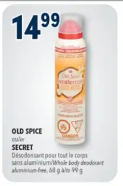Familiprix Old Spice Captain body wash Bergamot scent offer