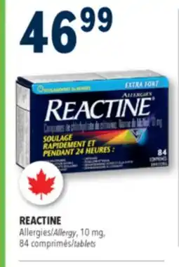 Familiprix Reactine extra strength 24 hour allergy relief tablets 84un offer