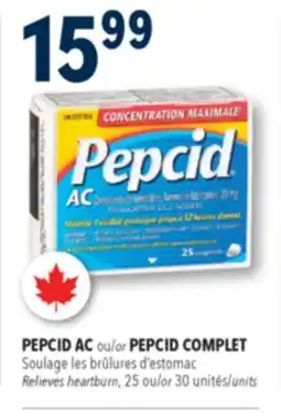 Familiprix PEPCID AC Relieves heartburn, 25 or 30 units offer