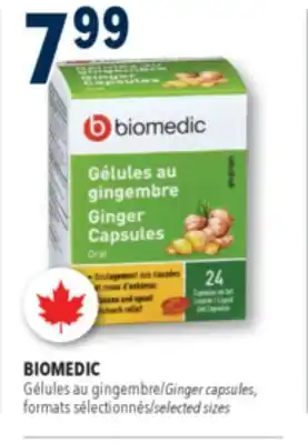 Familiprix Biomedic ginger capsules 24un offer