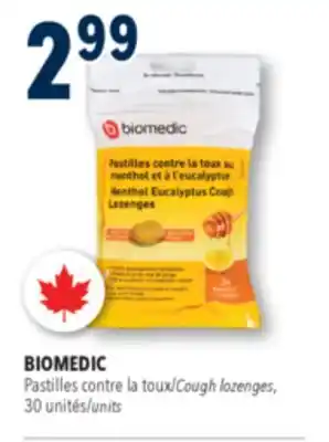 Familiprix Biomedic menthol eucalyptus honey lemon cough lozenges 30un offer