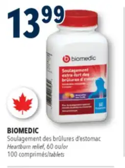 Familiprix BIOMEDIC Heartburn relief, 60 or tablets offer
