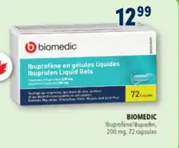 Familiprix BIOMEDIC Ibuprofen, 200mg, 72capsules offer