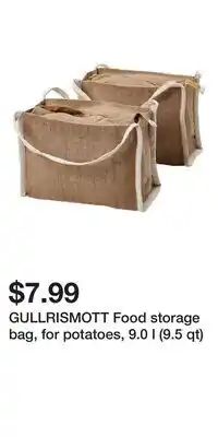 IKEA GULLRISMOTT Food storage bag, for potatoes, 9.0 l (9.5 qt) offer