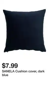 IKEA SANELA Cushion cover, dark blue offer