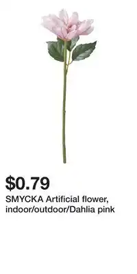 IKEA SMYCKA Artificial flower, indoor/outdoor/Dahlia pink offer