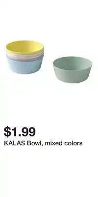 IKEA KALAS Bowl, mixed colors offer