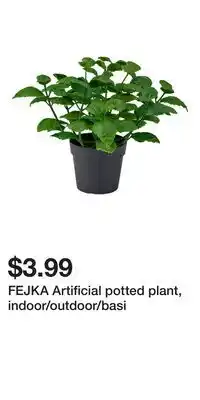 IKEA FEJKA Artificial potted plant, indoor/outdoor/basi offer