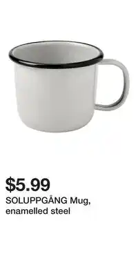 IKEA SOLUPPGÅNG Mug, enamelled steel offer