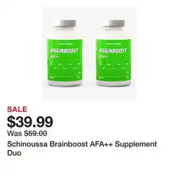 TSC Stores Schinoussa Brainboost AFA++ Supplement Duo offer
